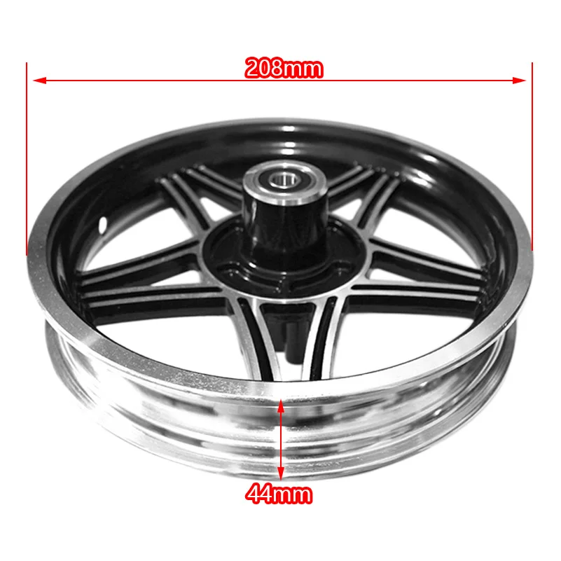 12 Inch Disc Brake Alloy Front Wheel Hub Electric Bicycle E-bike Rim Fit for 12 1/2x2 1/4 12 1/2x2.75 12 1/2x3.0 Tire Inner Tube