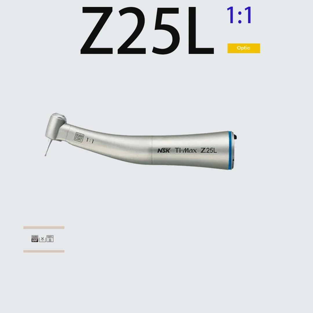 NSK Ti-MAX Z25L Dental Low-Speed-Handstück 1:1 Direct Drive Speed Fiber Optic Spray Air On/Off