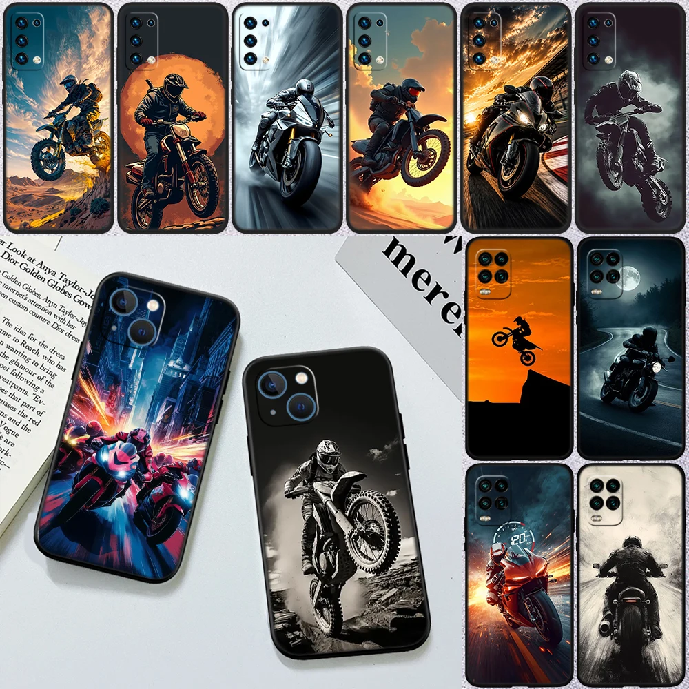 IY24 Motorcycle Racing Phone Case for Samsung Galaxy A11 A12 A13 A15 A52S A53 A55 A56 A70 A71 A72 A73 F06 F16 F56