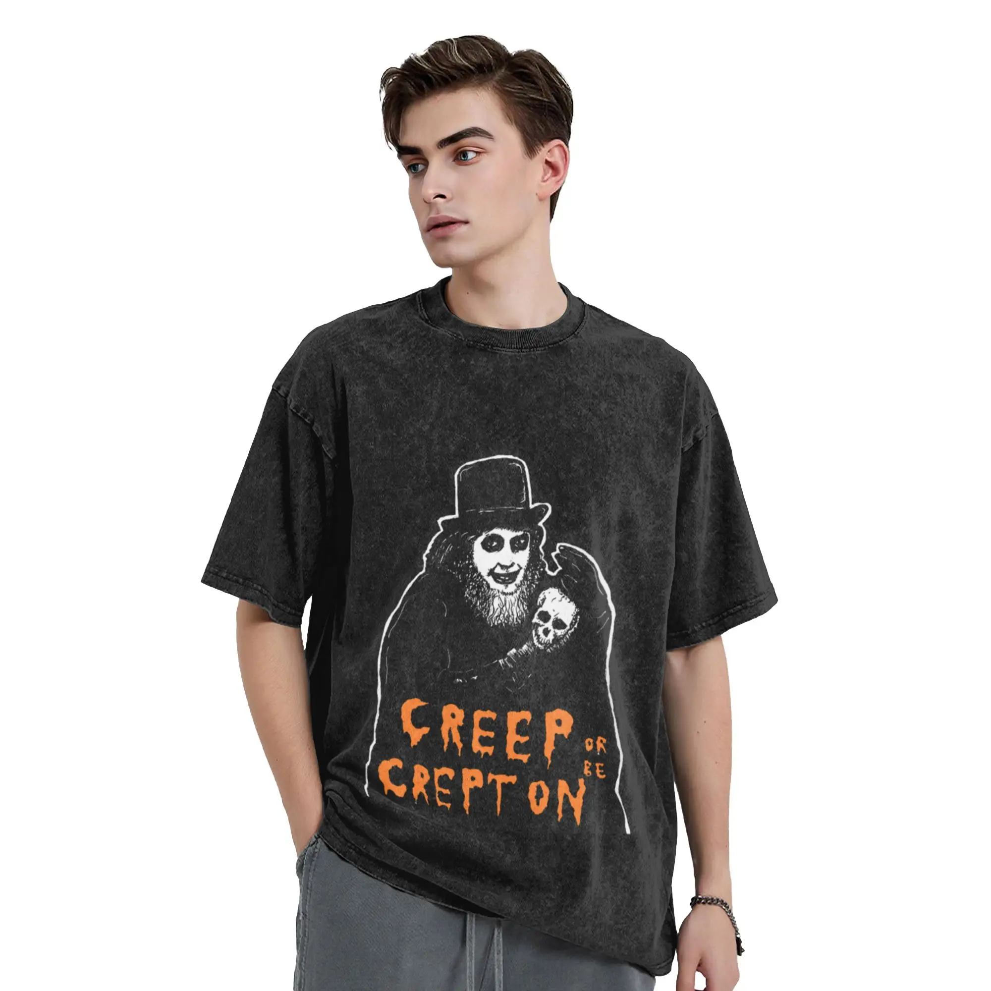 King of the CREEPS  Classic Stylish A T-Shirt Oversized Short Sleeve Men's Women's Cotton Tees Tops
