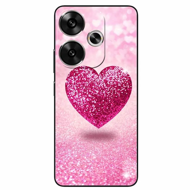 샤오미 레드미 13 4G 5G 케이스, 레드미13 4G 폰 케이스용 귀여운 고양이 TPU 소프트 실리콘 충격 방지 커버