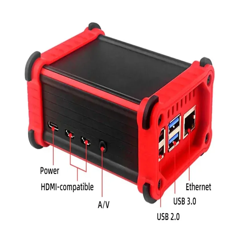 A13E-Raspberry Pi 4, алюминиевый корпус, защитный чехол от падения для Pi 4, для Raspberry Pi 4