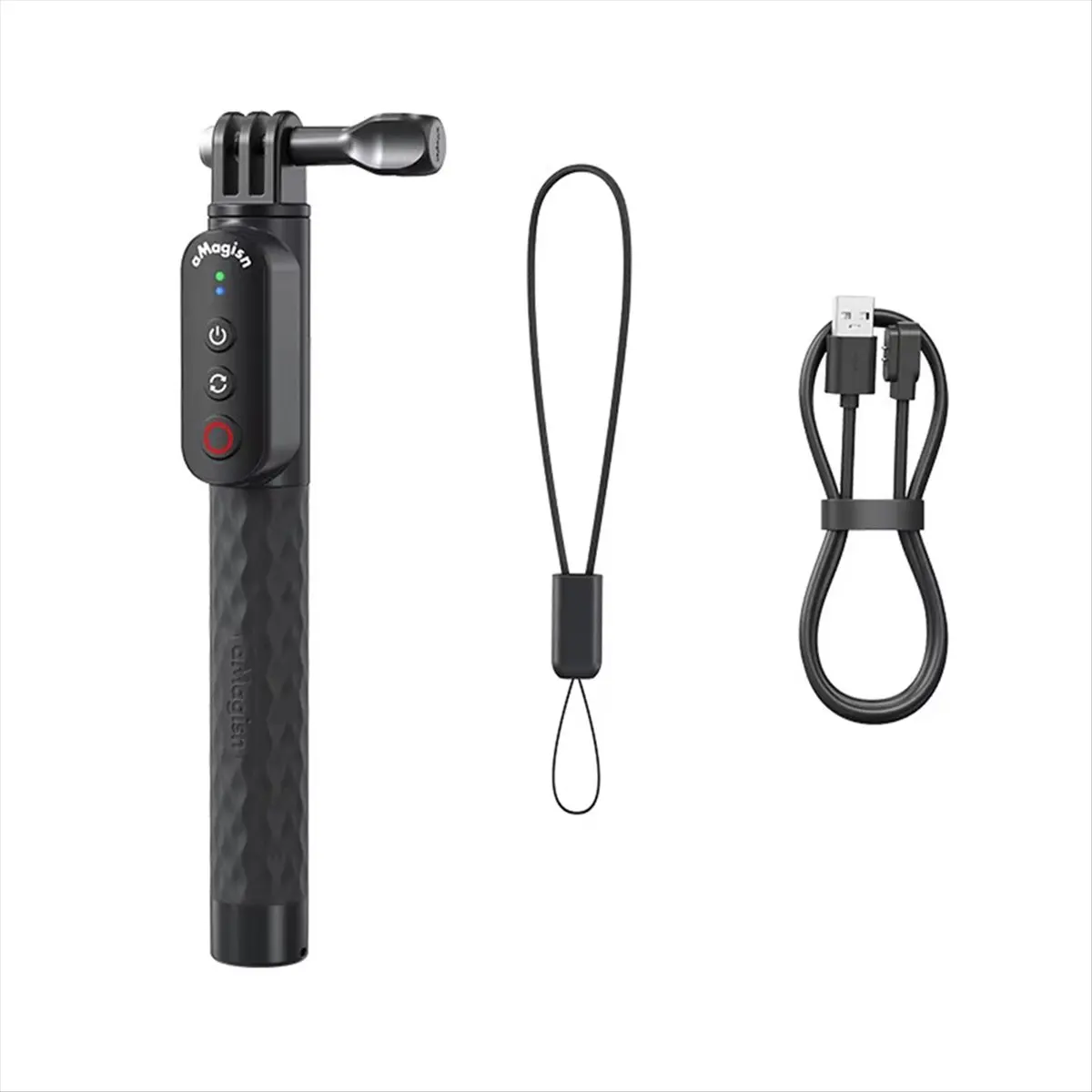 A26Z AMAGISN Extendable Monopod Remote Control Waterproof Selfie Stick for Gopro Hero 8 9 10 11 12 13 for Insta360 X4 X3 Ace A