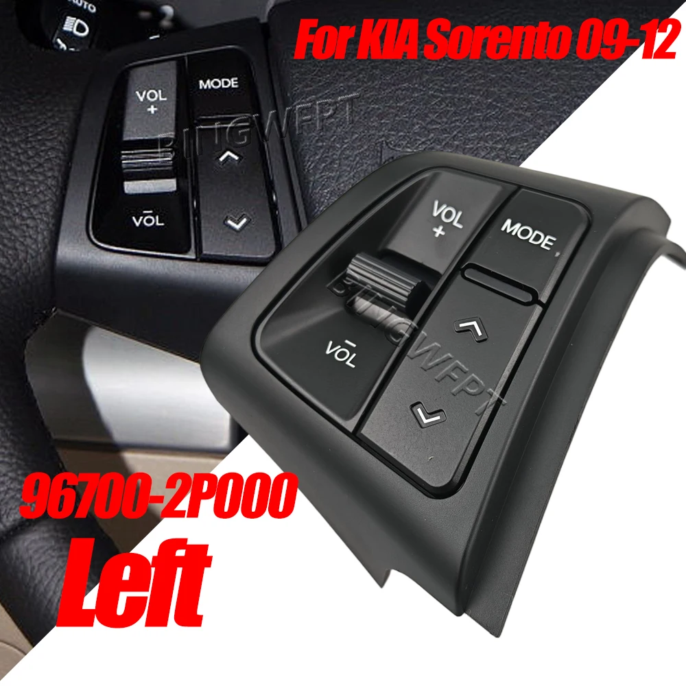 New Multifunction Left/Right Red Backlight 967002P000 For Kia Sorento 2009‑2012 Steering Wheel Cruise Volume Control Switch