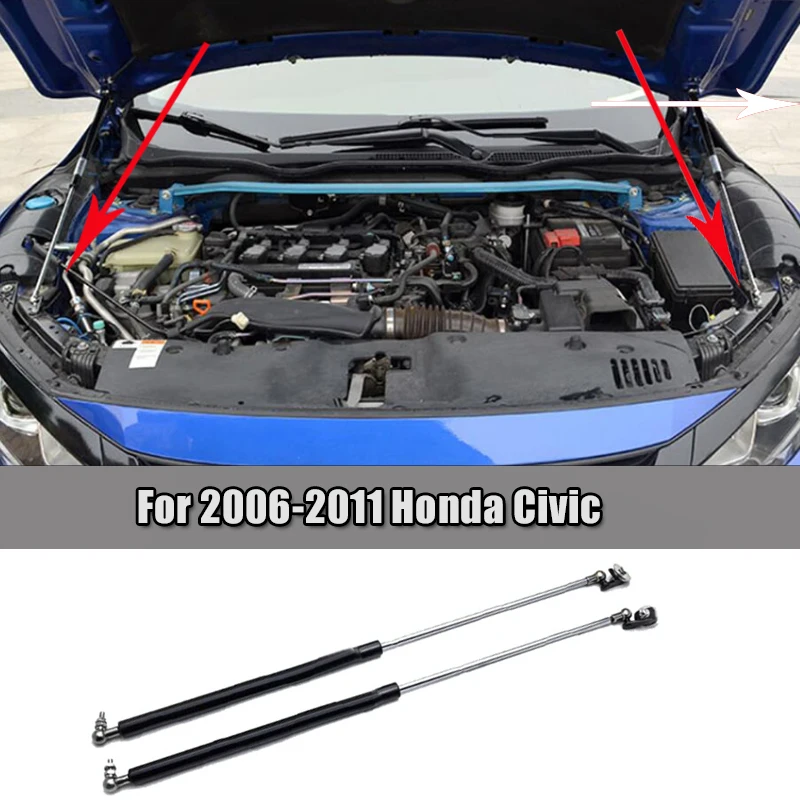 For  2005-2019 8/9/10TH Honda Civic  Front Hood Engine Supporting Hydraulic rod Lift Strut Spring Shock Bars Bracket Car Styling