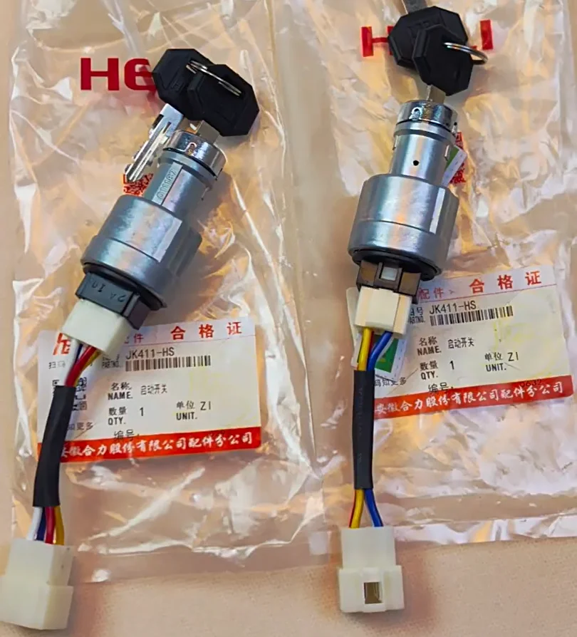 

Forklift parts 1pc Forklift ignition switch JK411 011187 start switch for Heli Hangcha longgong