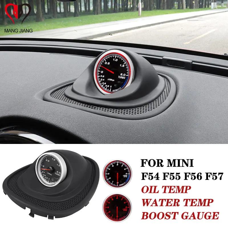 

For Car Boost Gauge Water Temp Oil Temp Cover For Mini Cooper F54 F55 F56 F57 Dashboard Panel Clock Interior Auto Decoration