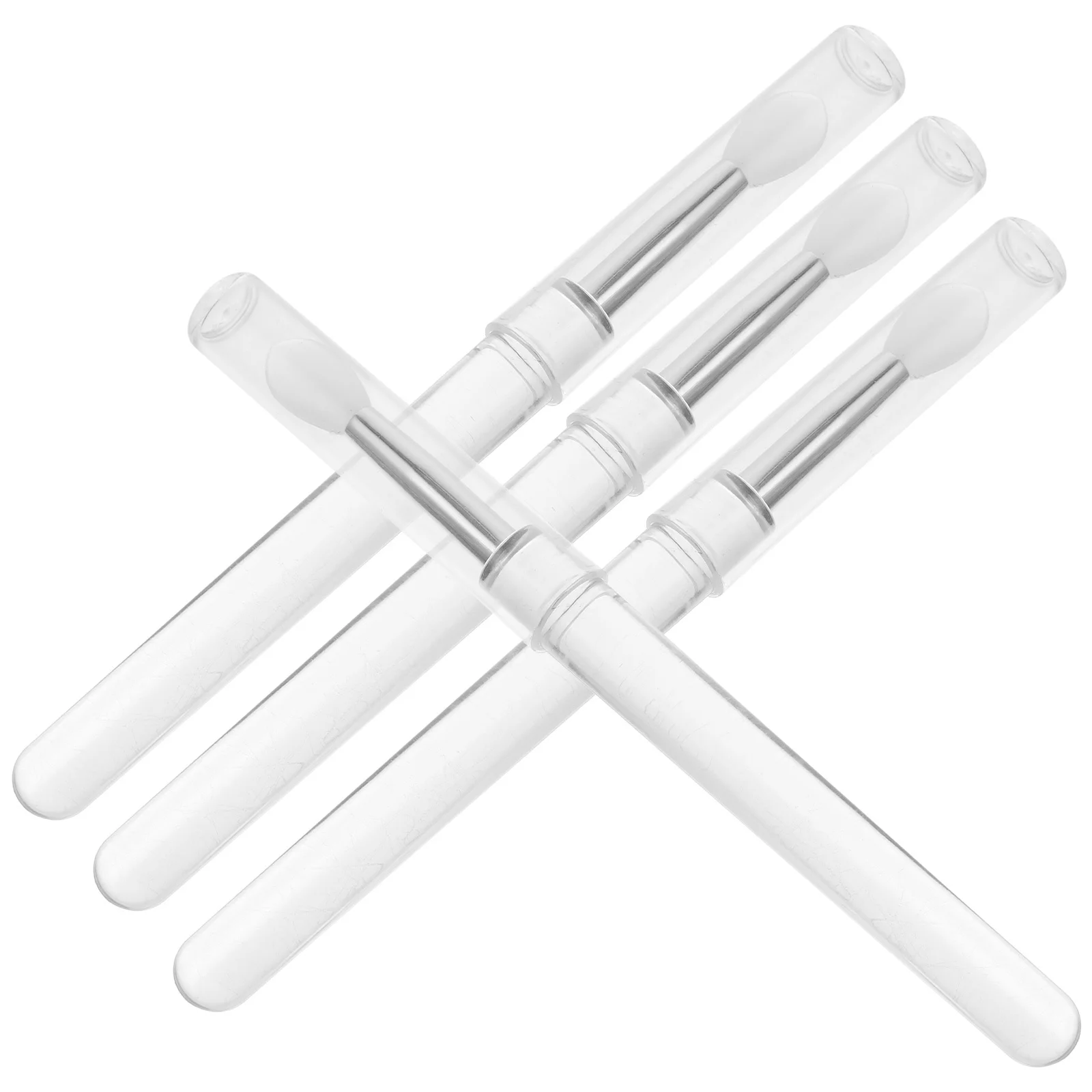 4Pcs Silicone Lip Brushes Portable Lipstick Applicators Precise Lip Mask Balm Eye Makeup Cosmetics Brush Lipstick Brush