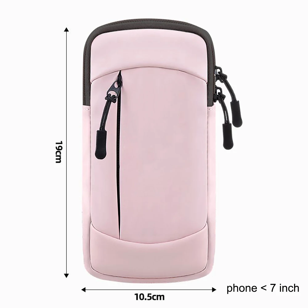 Running Phone Holder Armbands Sports Cases for Moblie Phone PU Leather Jogging Bag Gym Waterproof Universal Phones Arm Pouch