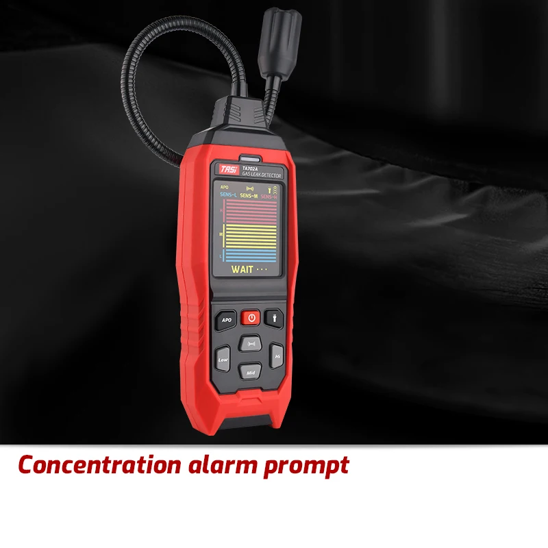 TASI TA702A TA702B Gas Leak Detector Propane CO Hexane Methane Combustible Flammable Natural Tester Gas Analyzer 9999 PPM 20 LEL