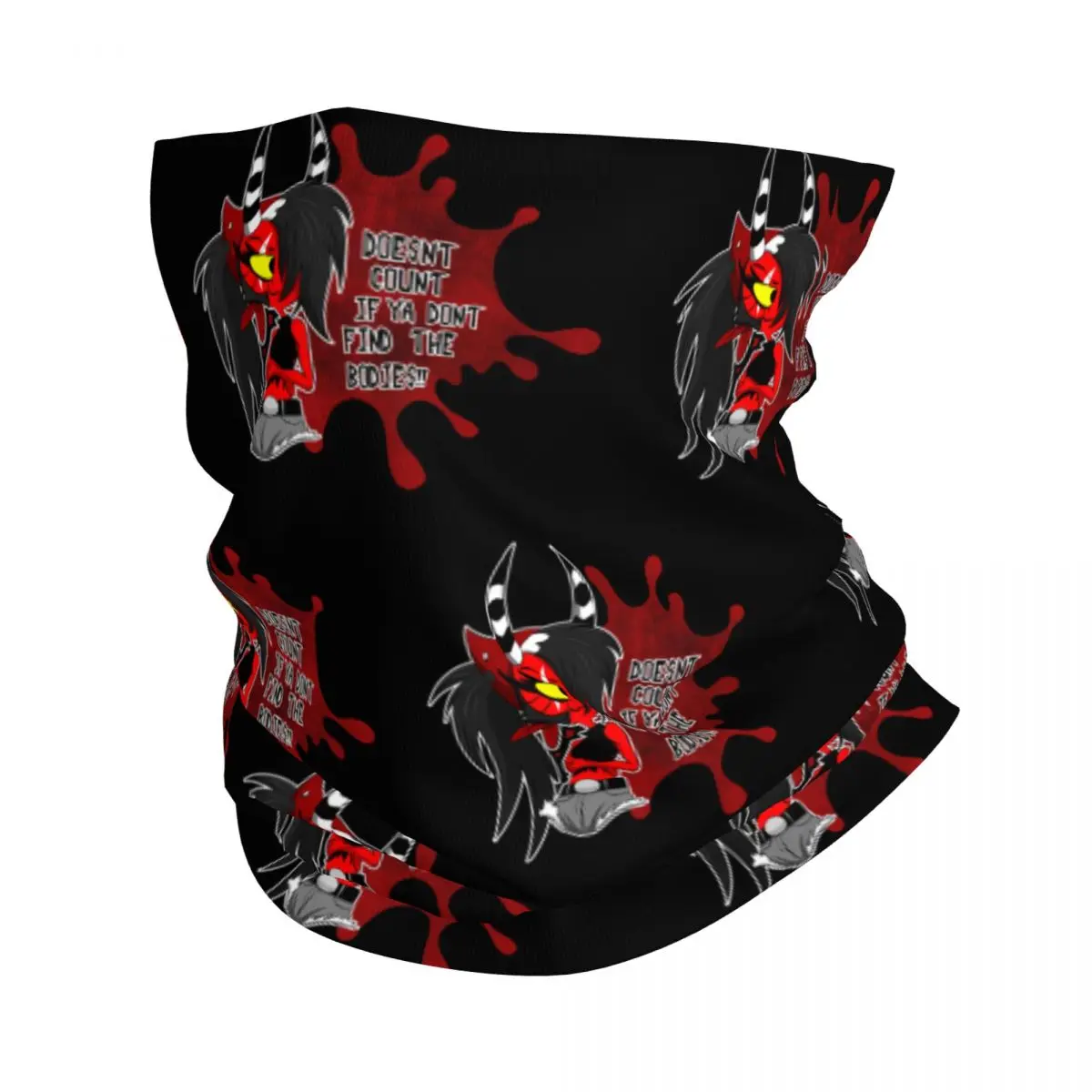 Sallie May It Doesn't Count Bandana Neck Cover Printed Helluva Boss Anime Mask Scarf Multi-use Balaclava Hiking Unisex Adult