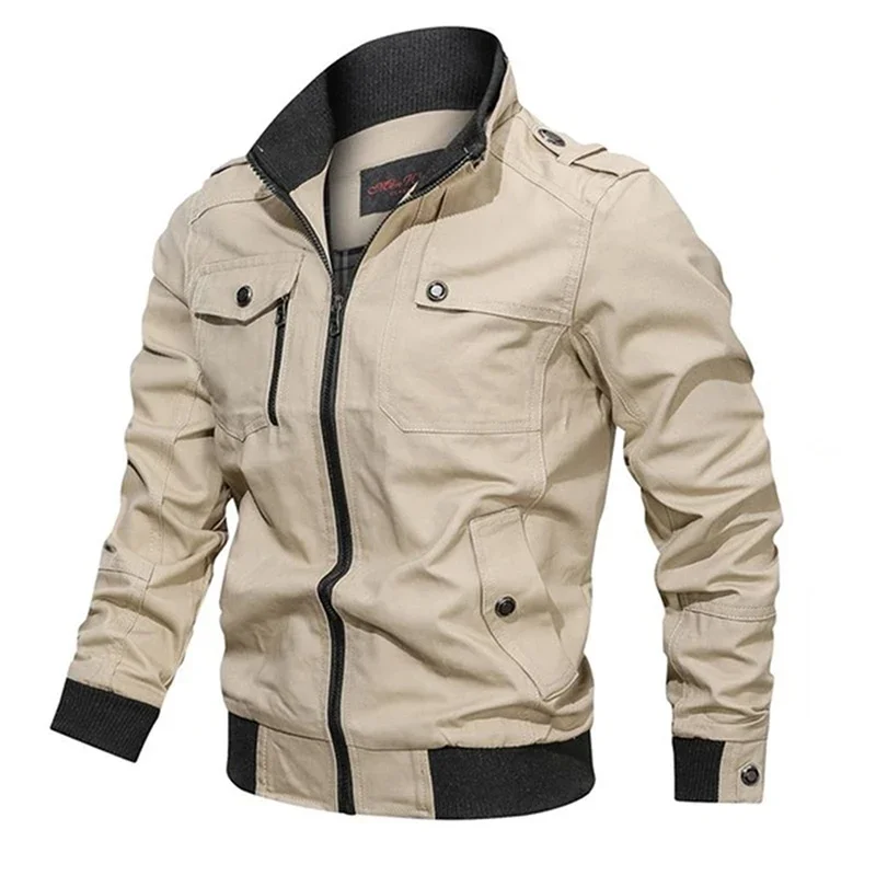 Bomber veste hommes mode décontracté coupe-vent veste manteau hommes 2025 printemps automne nouveaux