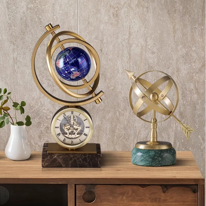 Глобус орнамент офисный рабочий стол украшение мрамор открытие подарок на новоселье
