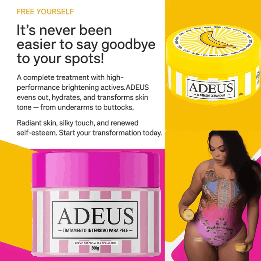 ADEUS Body Moisturize Cream with Natural Banana Extract, Deeply Nourishes the Skin Restoring Moisture and Elasticity Body Cream