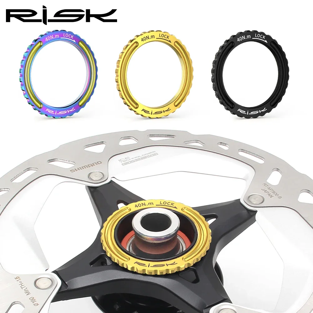 

RISK Titanium Alloy MTB Bicycle CP Center Lock Disc Cover Road Bike Lock Ring Nut Center Lock Cover for Campagnolo Wheelset WTO
