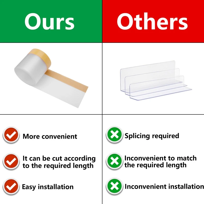 E5BE 장난감 차단기, 가구 바닥 보호대, 소파 차단기 아래에 조정 가능한 간격 범퍼, 소파 또는 침대 아래에 들어가는 것을 막습니다