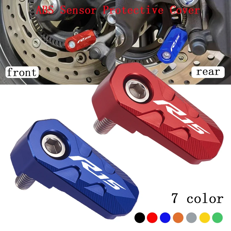 

Защита датчиков ABS для переднего и заднего колеса из алюминия с ЧПУ для мотоциклов Yamaha YZF-R15 YZFR15 YZF R15 V3 V4
