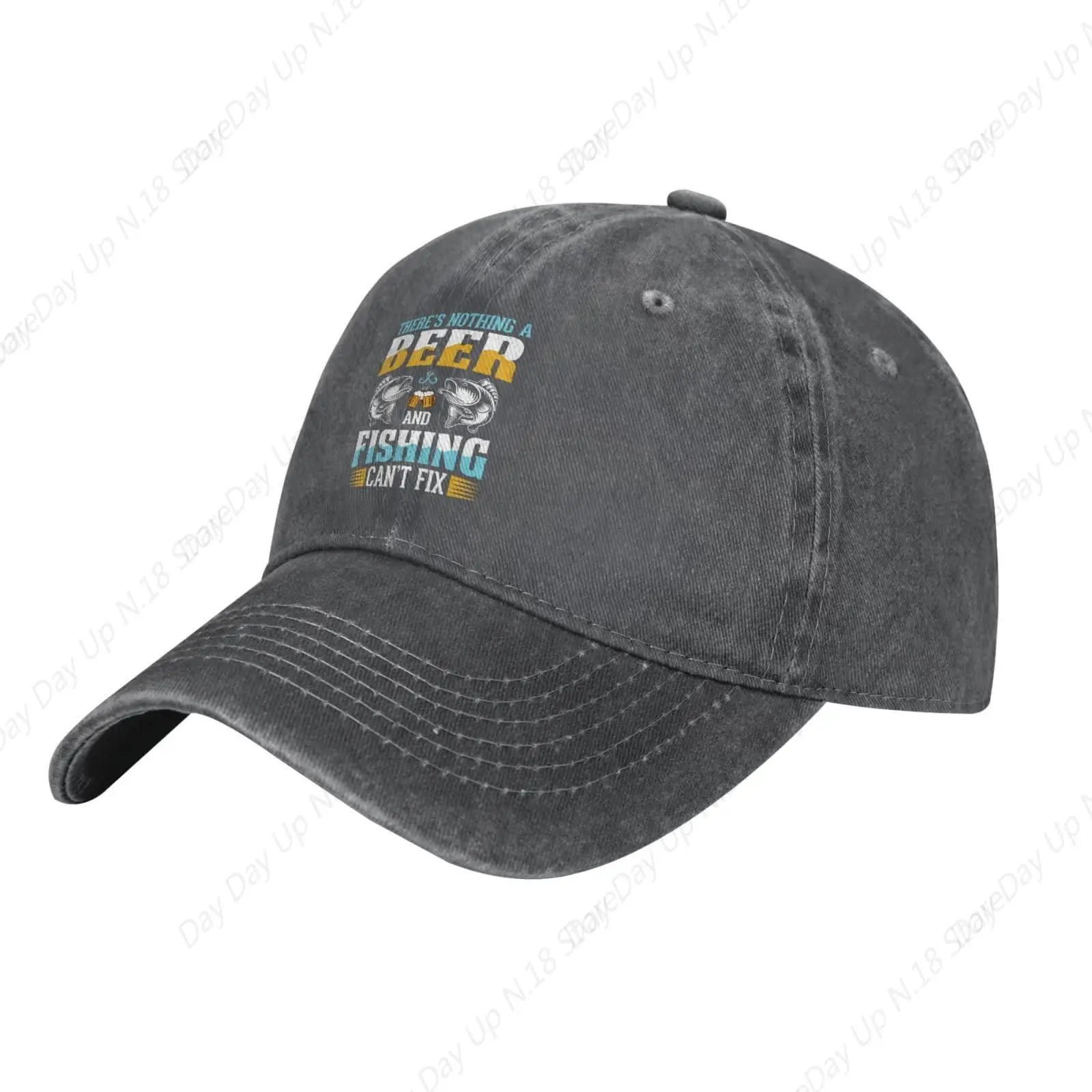 Beer And Fishing Cant Fix Baseball Cap For Men Women Hats Adjustable Denim Hat Dad Hat