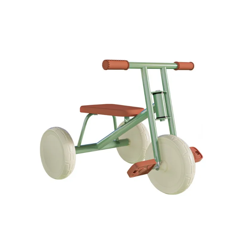 Children's tricycle bikes are suitable for 1-3-year-old music bicycles, baby children push pedal 2-6 bicycles.