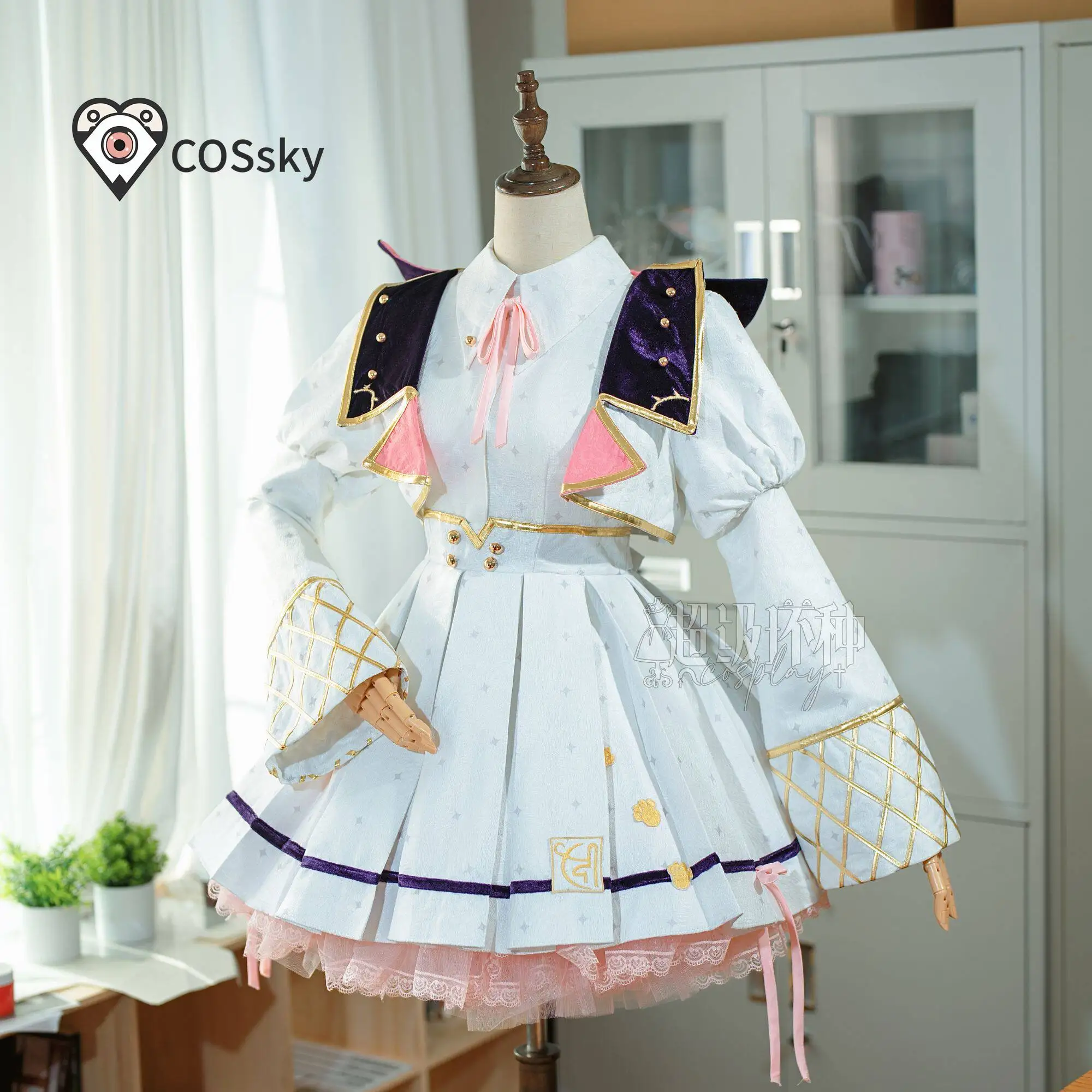 

Nanami ChiaKi Anime Danganronpa Cosplay Costume Girl Sweet Lolita Dress Headwear Tie Coat Socks Halloween Party Full Set Suit