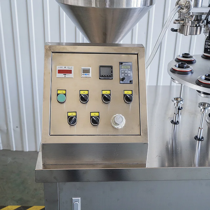Automatic face cream toothpaste tube filling machine tube end sealing machine plastic tube filling sealing machine