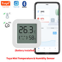 Tuya Mini Thermometer Hygrometer Temperature Humidity Sensor APP Remote Control for Smart Home Bluetooth-Compatible Smart Life