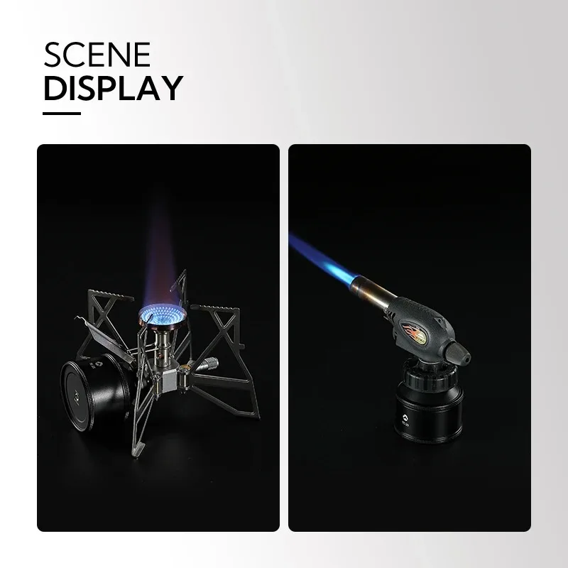 Acampamento ao ar livre portátil recarga recipiente de armazenamento de gás vasilha fogão de acampamento butano propano pode cartucho de gás