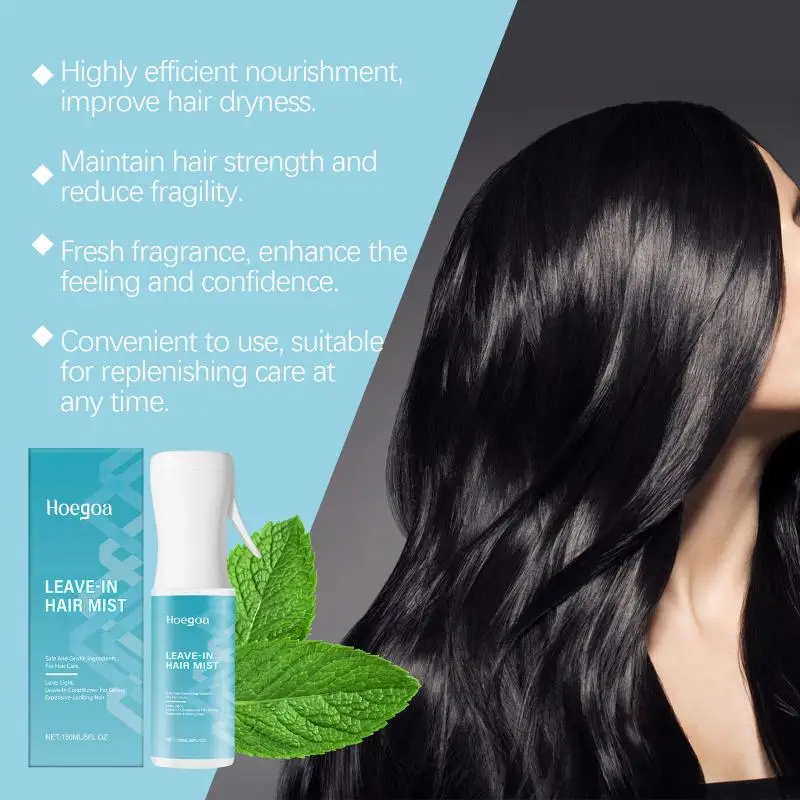 Luxury Leave-in Hair Spray Smooth, Fragrant, Straight, Curly, Dry, Volumizing, Nourishing, and Long-Lasting Fragrance Hair Spray
