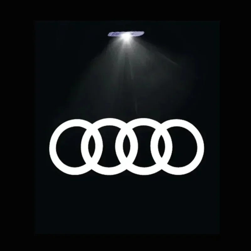 2PCS LED For Audi A4 B5 B6 B7 B8 B9 A1 A3 8V 8P 8L A6 C5 C6 C7 A5 A7 A8 Q3 Q5 Q7 TT S3 S6 Car Door Logo Light Led Projector