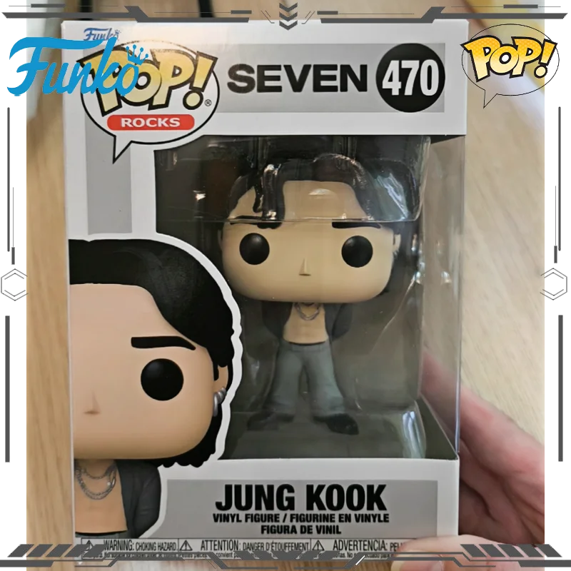 

Оригинальные аниме-фигурки Funko Pop Rocks: Джунг Кук и 470, коллекционные модели-игрушки для мальчиков и девочек, подарок, украшения