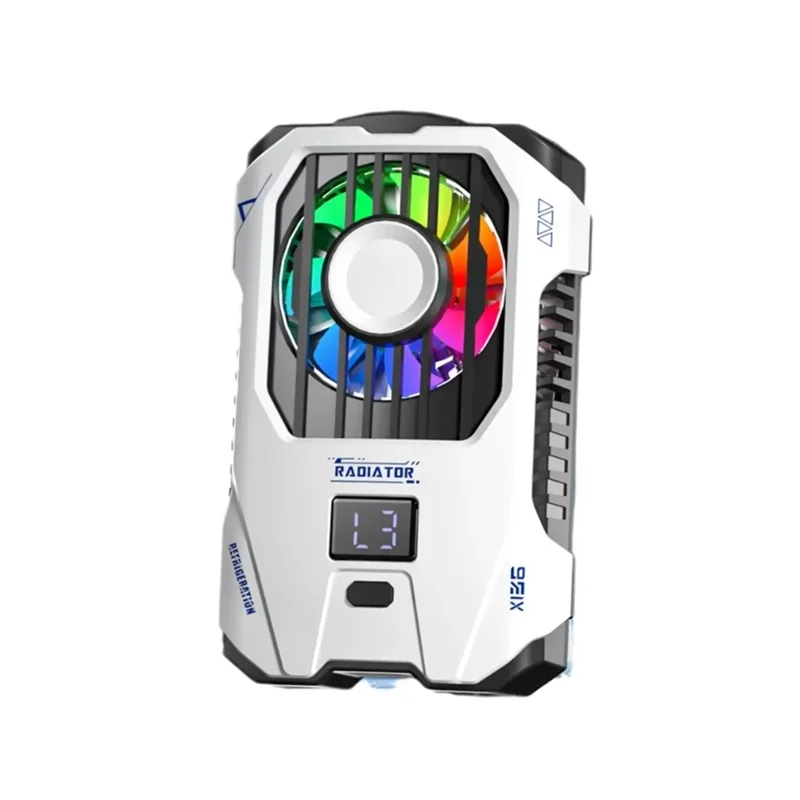 X136 Mobile Game Cooler Semiconductor Cooling Radiator Built-In 2500Mah Battery Digital Display 3 Gears Adjustable Cell Phone