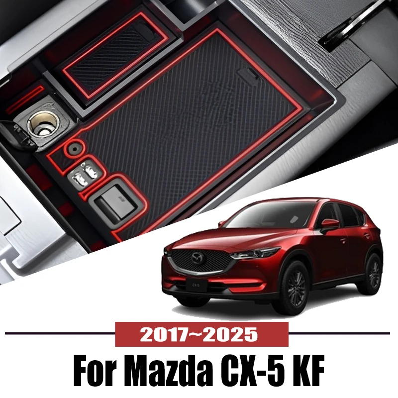 

For Mazda CX-5 KF 2017~2025 2020 2022 Car Central Armrest Storage Box Holder Console Organizer Auto interior Accessories Tools