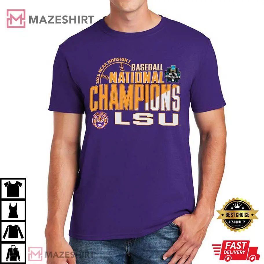 Lsu Tiger Baseball National hip World Series 2023 T-Shirt, Gift For Fan