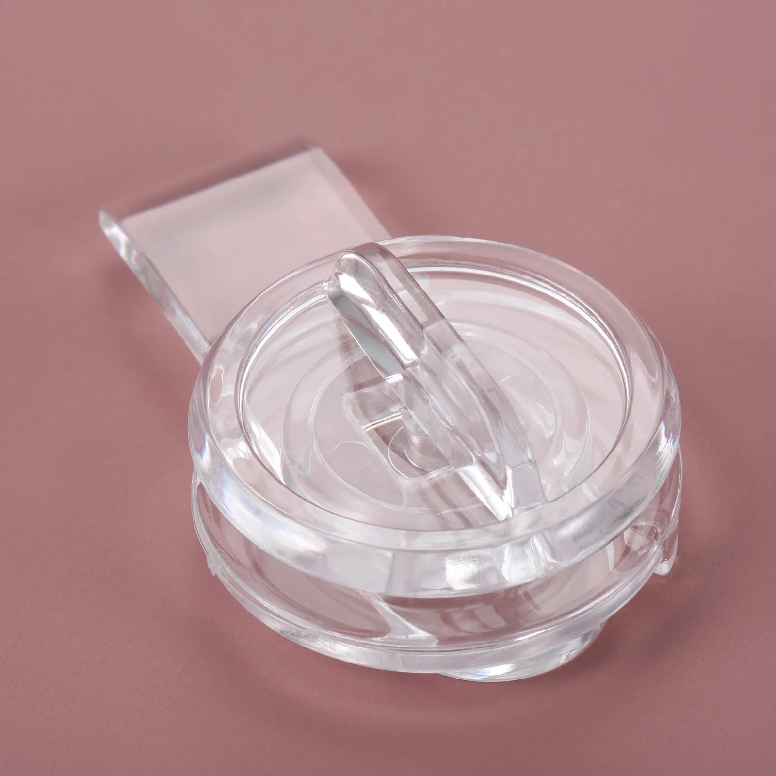 1pc Clear Acrylic Lock Hasps without Key Crystal Buckle Latch Safety Locking Gift Box Wine Case Cabinet Door Drawer 48mm/1.89In