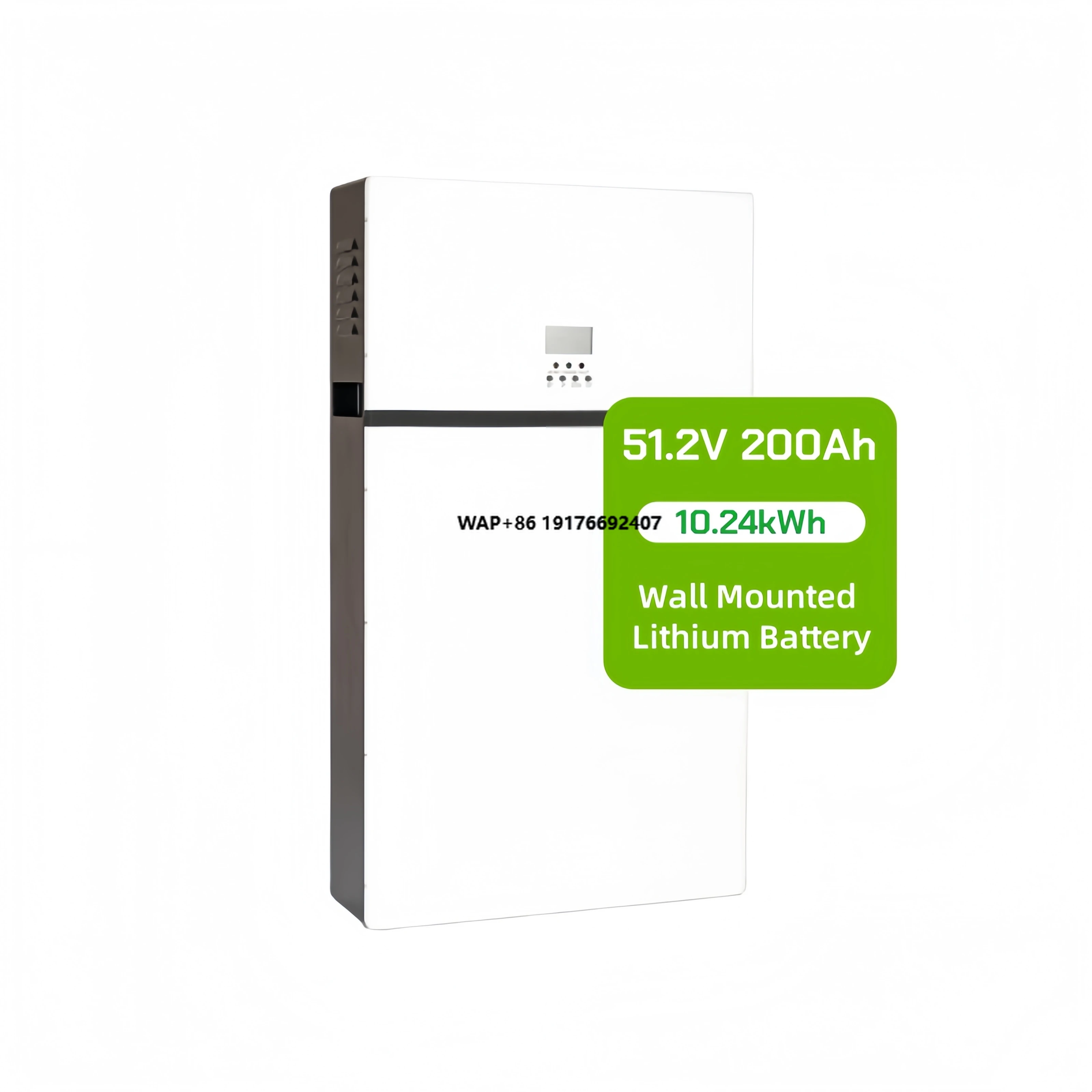 Solar Energy Battery 51.2V 100Ah 200Ah Lifepo4 Battery 10kWh 20kWh Lithium for Home Solar System