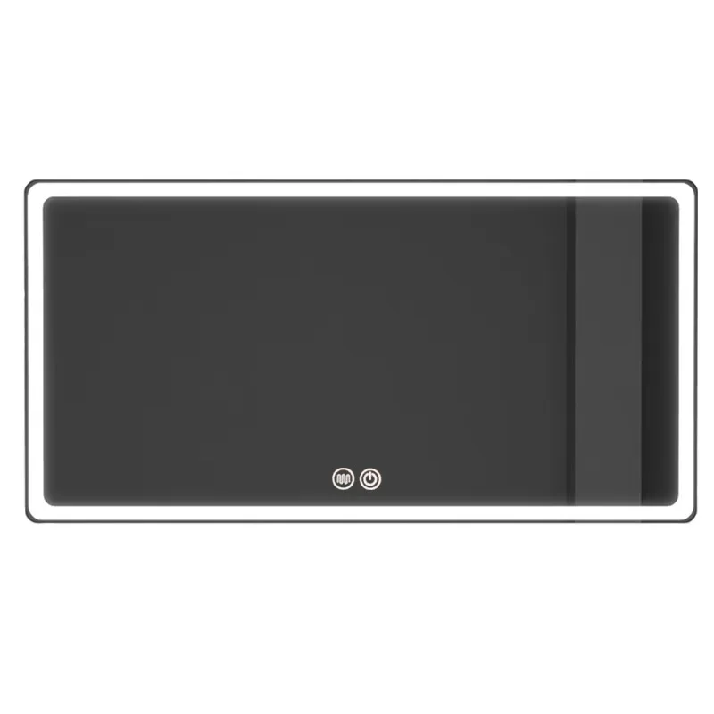 Smart LED Bathroom Mirror Wall Mounted Touch Screen Dimmable Anti-Fog Vanity Mirror with LED Lights for Bathroom Washroom Decor
