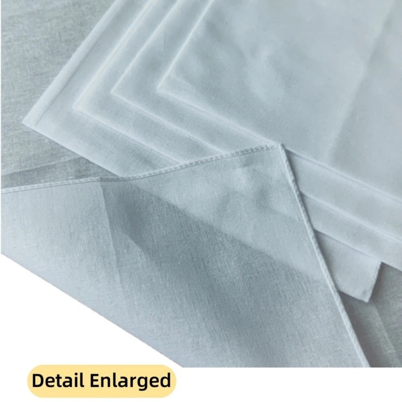 White Sweat Wiping Handkerchief for Kids Men Women Elderly Handkerchief Pocket Handkerchief for Husband Dad Grandfather