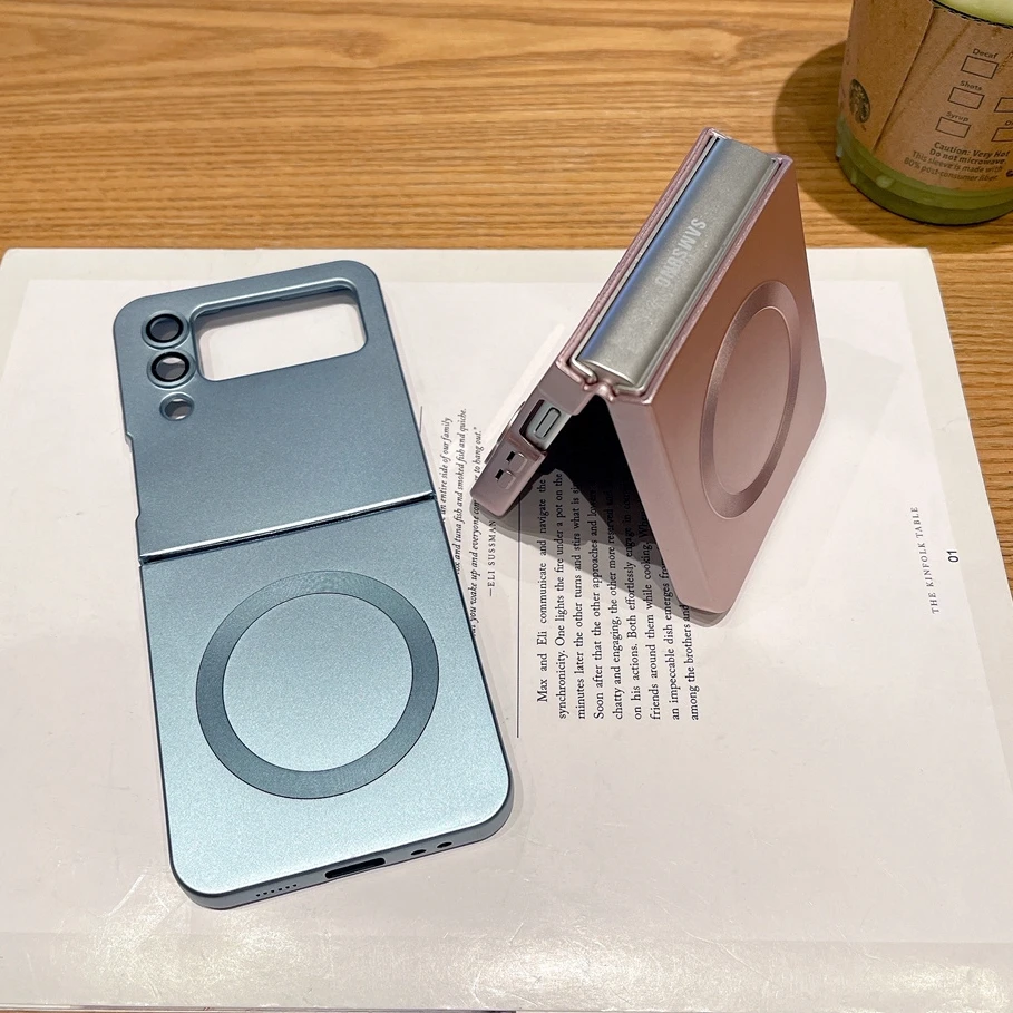 Z Flip 4 5 6 حافظة فاخرة من السيليكون الناعم Magsafe لهاتف سامسونج جالاكسي Z Flip 6 3 4 5 رفيعة للغاية غير لامعة مقاومة للصدمات Flip 6