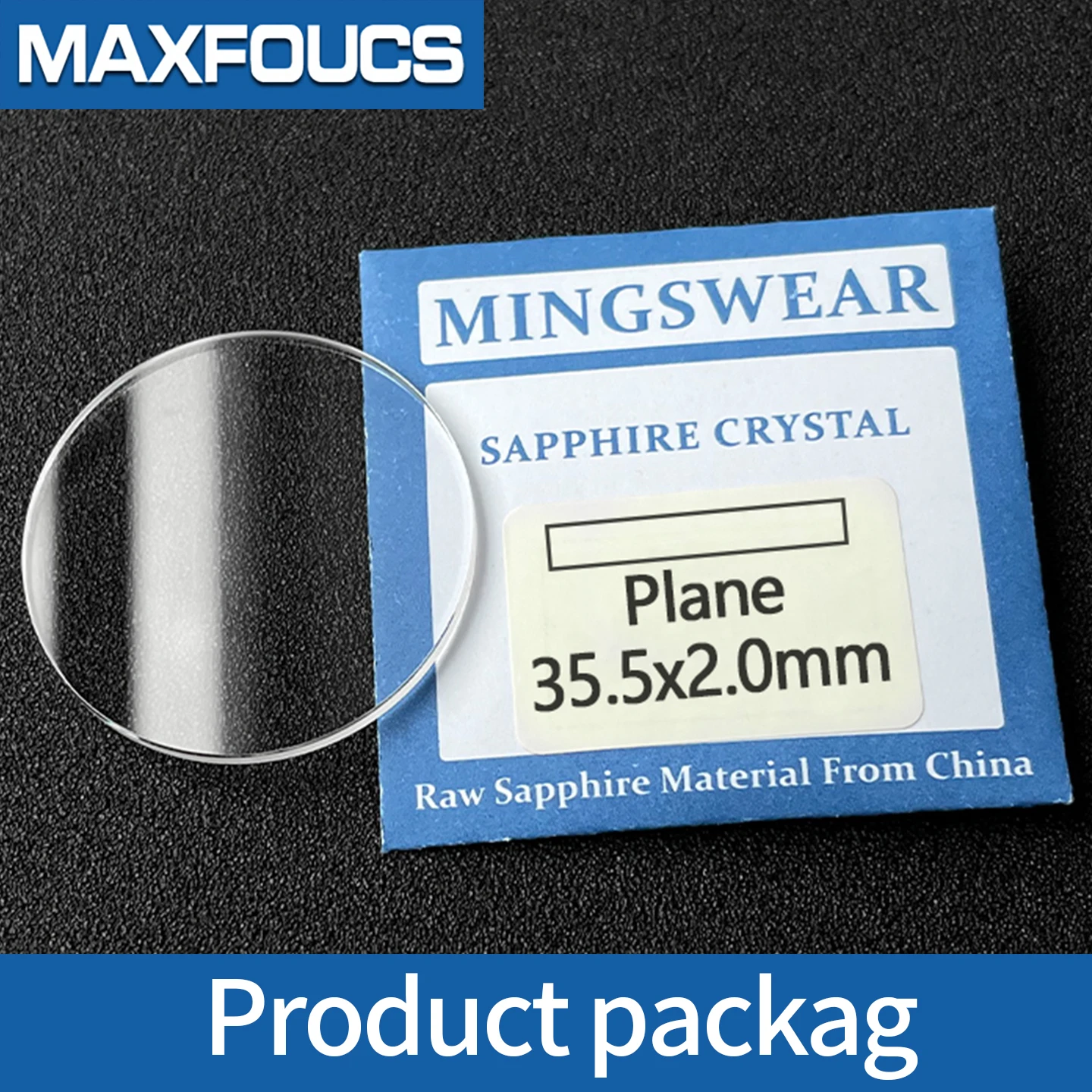 Flacher Saphir 2,0mm Dick 40-42,5mm Durchmesser Flache Uhrengläser Reparaturwerkzeuge Zubehör Uhrenglas-Oberflächenteile – Detail 4