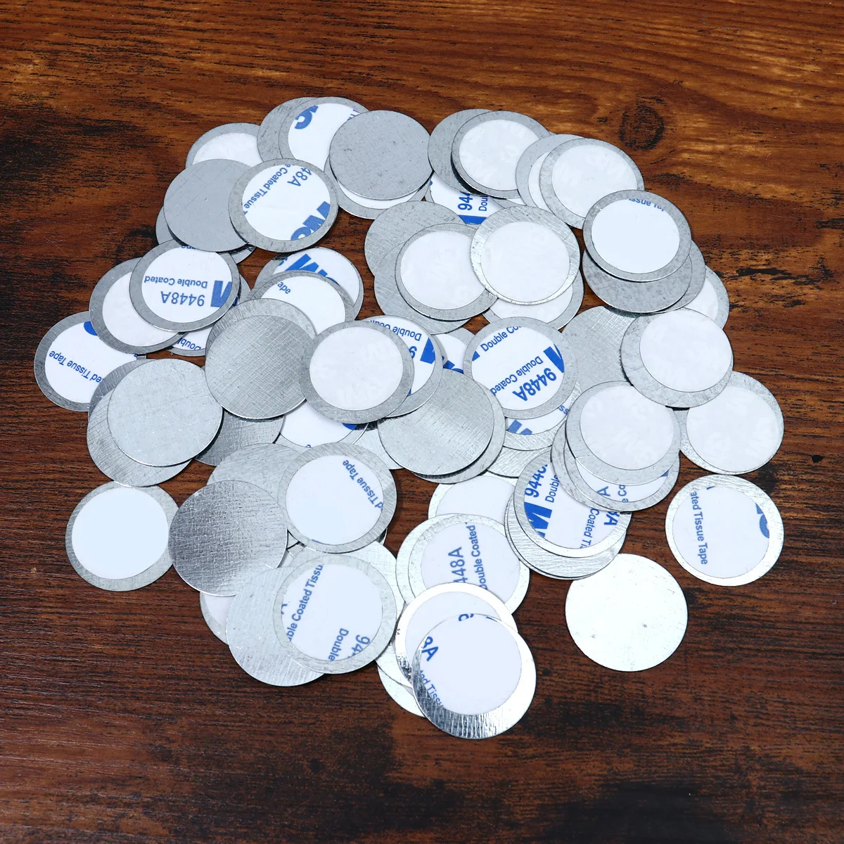 100 placas de ferro com suporte adesivo de folha de ferro dupla face para organizador forro inferior antiderrapante maquiagem caso almofada beleza