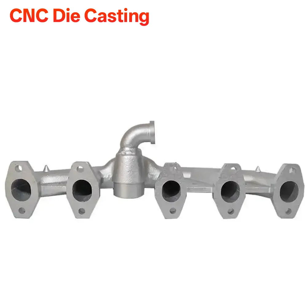 Customized Precision Casting Engine Exhaust Manifold CNC Machined Auto Diesel Engine Exhaust Header Casting Parts