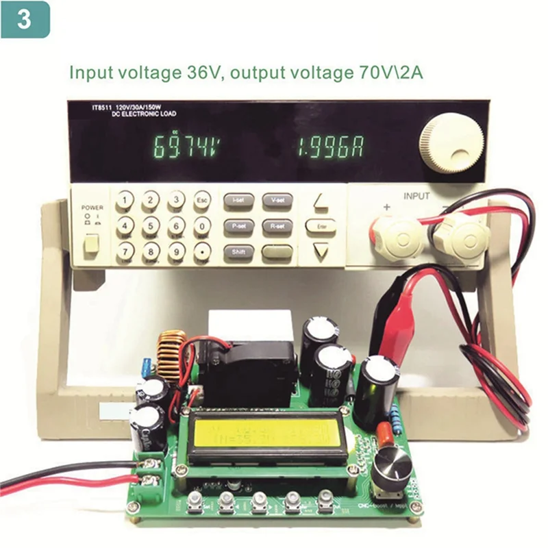 DPX800/LCD Liquid Crystal Display DC Numerical Control Boost Constant Voltage Supply Communication Solar MPPT Charging-A68E