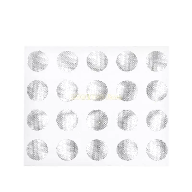 F62C 20 PCS fones ouvido anti-poeira malha pó ouvido protetor à prova poeira para fone ouvido