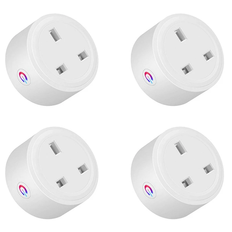 

RISE-4X Tuya Zigbee Smart Socket 16A Home Powers Monitor Powers Outlet Smart Life Voice Control Alexa Timing DIY UK Plug