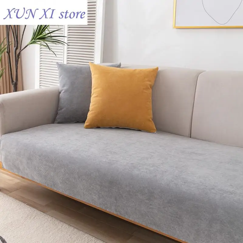 

New Waterproof Non Slip Solid Sofa Cover Seat Cushion for Living Room Pet Prevent Urine Scratching Furniture Protective Cover