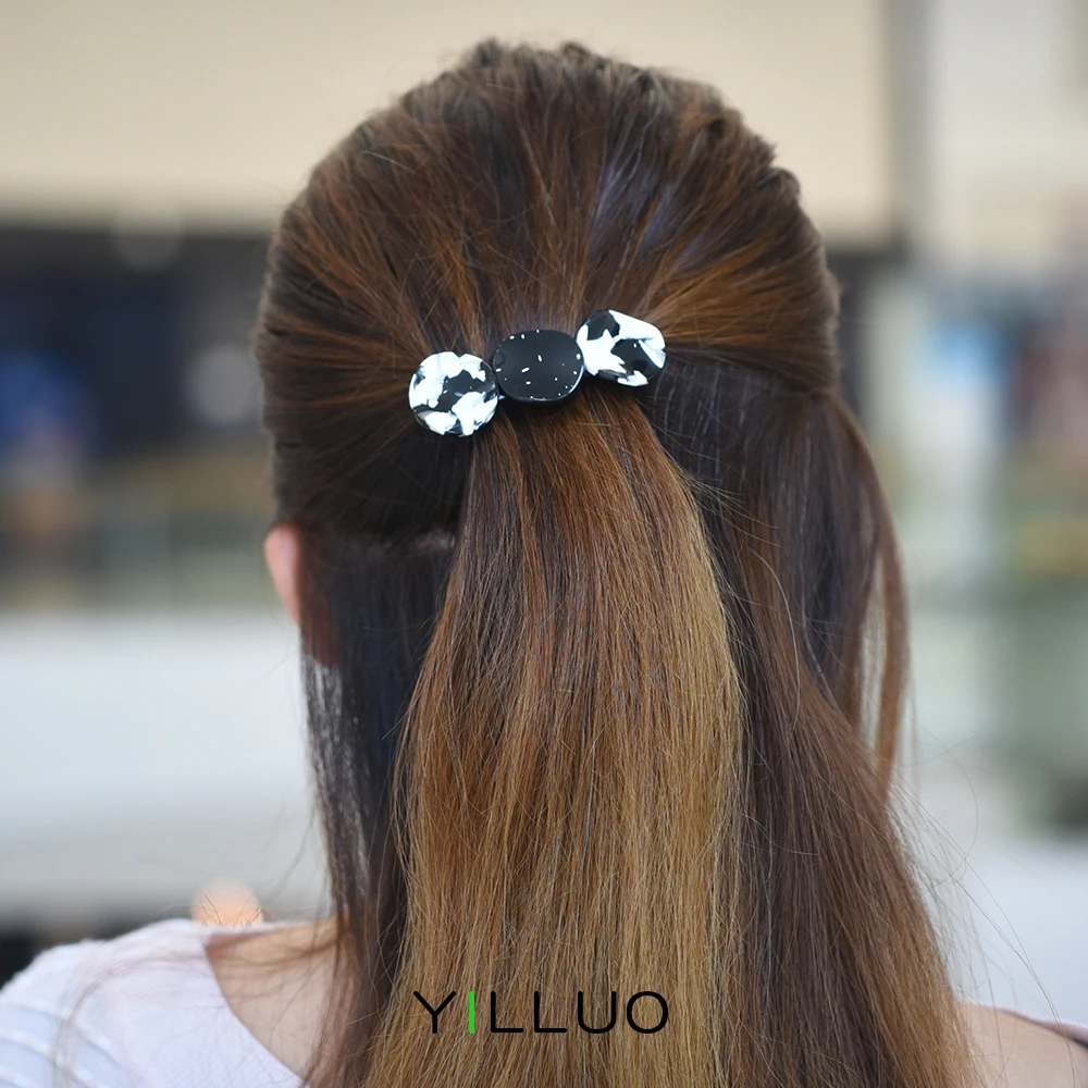 Women headwear new acetate vintage hair barrette small cute hair clip for girls korean hair accessories for women