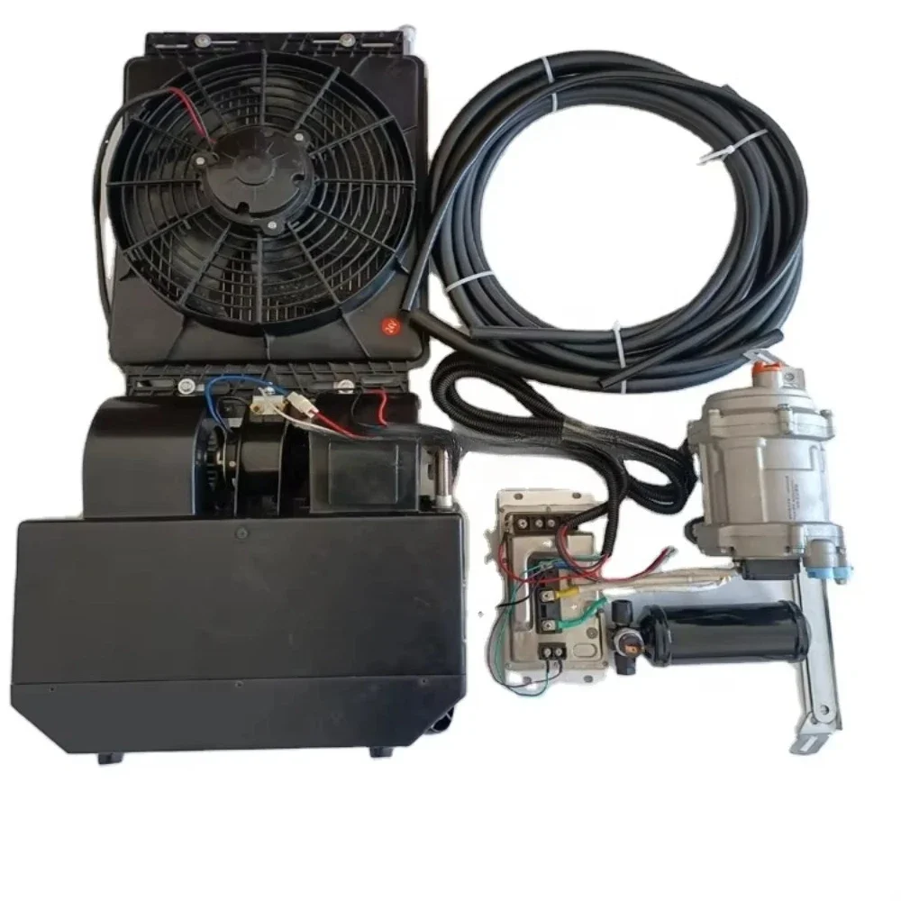 24V/12V Electric Mini Split Truck AC Kit, Parking Cooler for Sleeper Cab