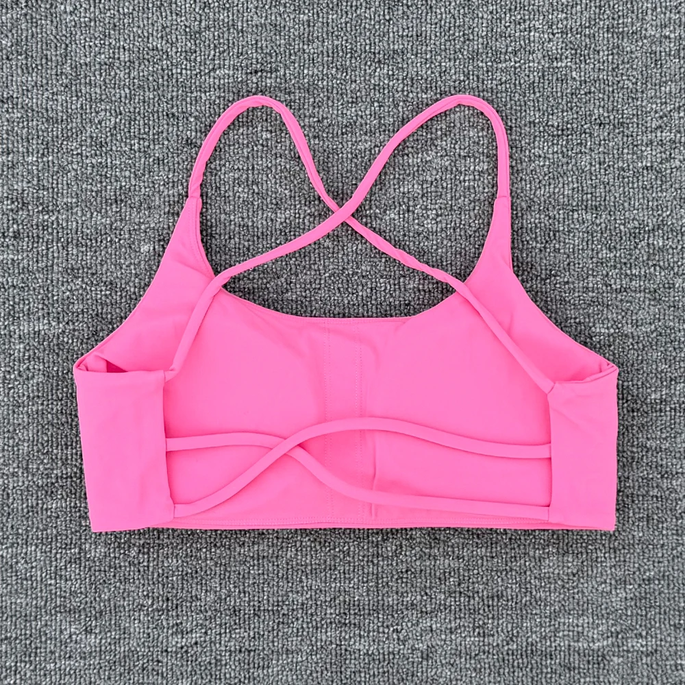 Women's Sports Bra Cross Back Yoga Bra Sexy Fashionable Athleisure Top For Gym Running Fitness Workout Women Underwear