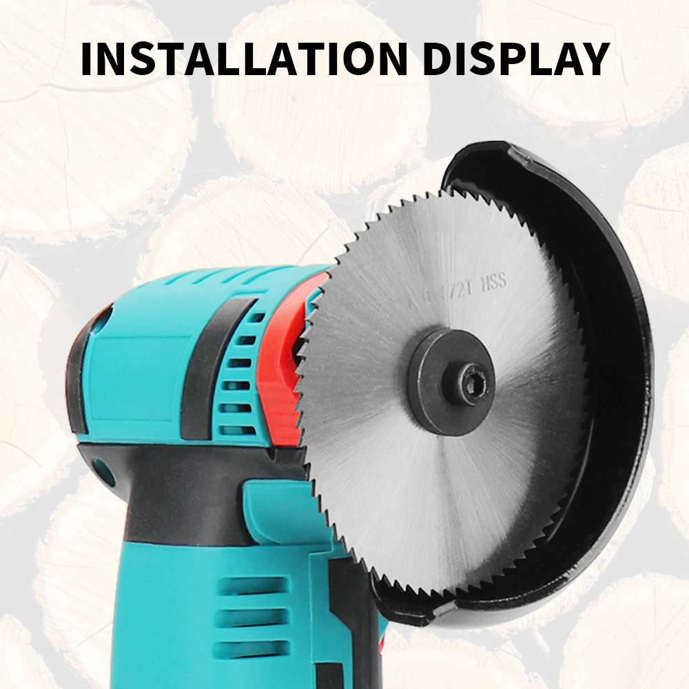 3 Inch Saw Blade 72T Teeth Wood Cutting Circular Disc Hss Cutting Wheel for 12V Angle Grinder Power Tool Accessories