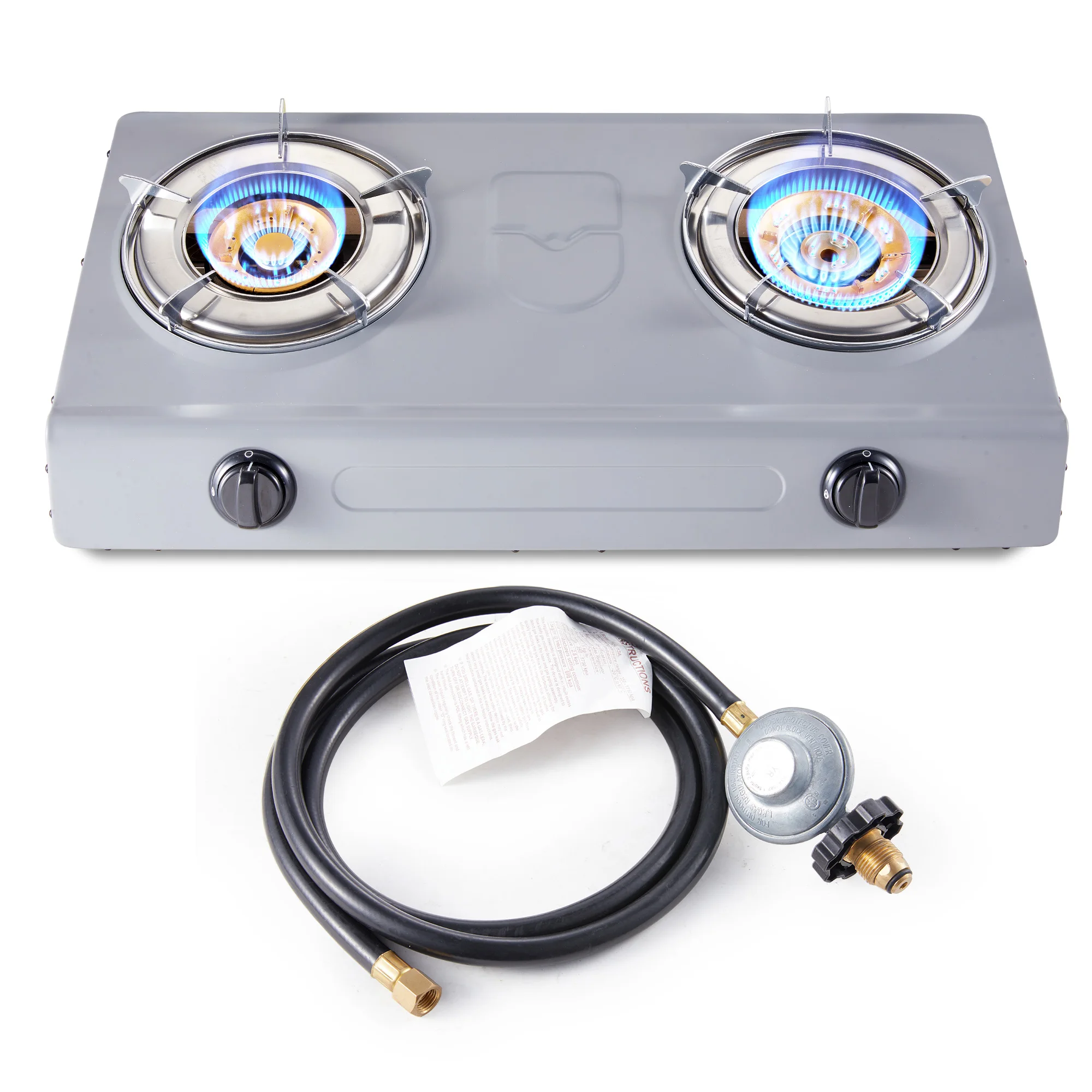 Tieasy TNC001-02S - 2 Burner Portable Gas Stove 26300 BTU